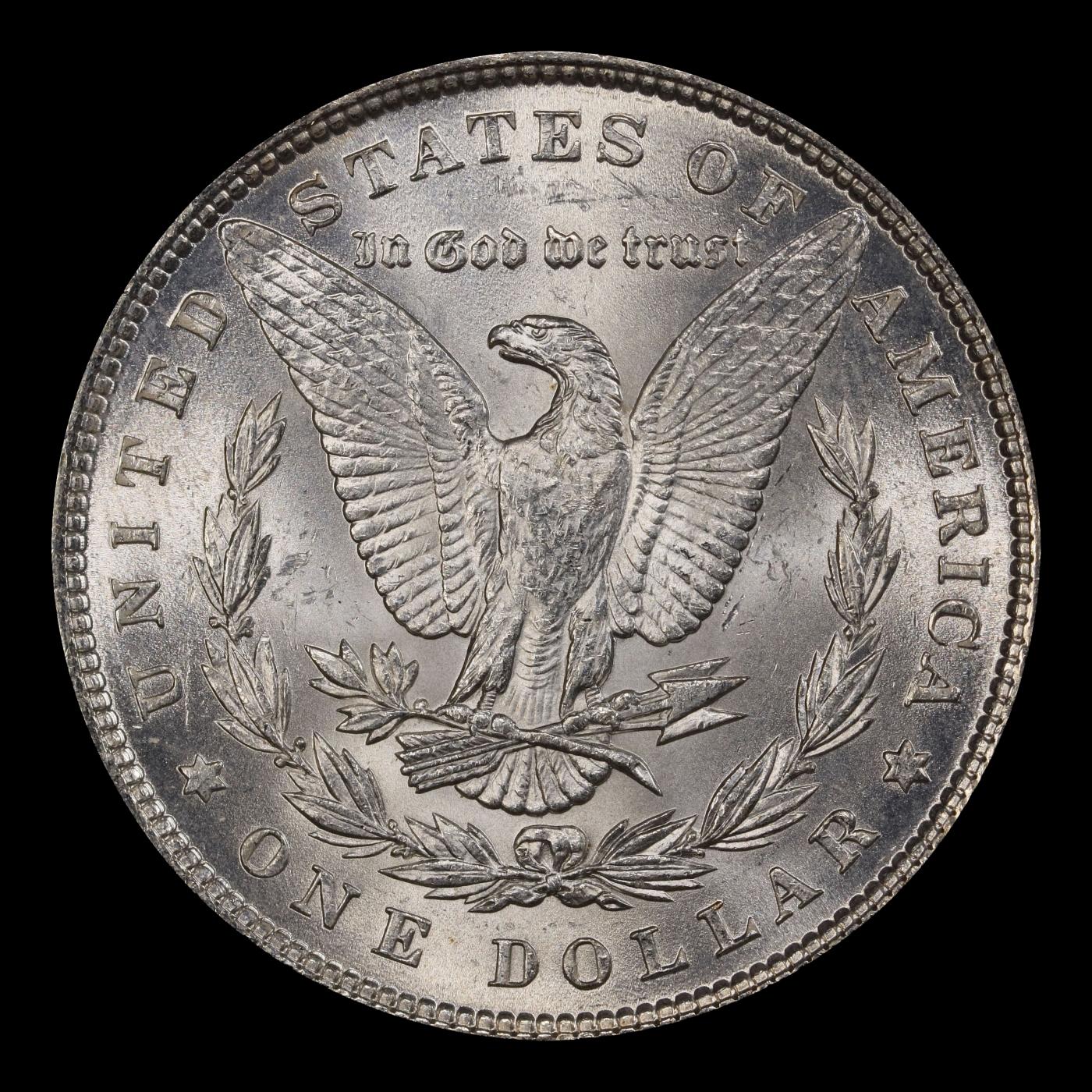 1887-p Morgan Dollar $1 Grades ms62