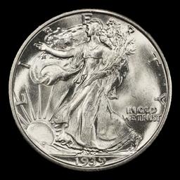 1939-s Walking Liberty Half Dollar Near Top Pop 50c ms67+ SEGS