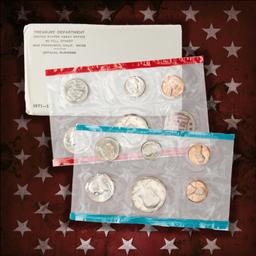 1970-1989 2 Decades Mint Set Run - 218 Coins, 18 Complete Sets Includes All Ike Years