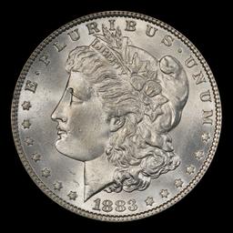 1883-p Morgan Dollar $1 ms66+ SEGS