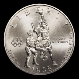 1995-s Olympics Basketball Modern Commem Half Dollar 50c ms70 SEGS