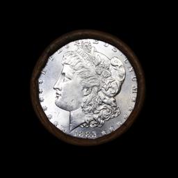 Full solid date 1885-p Uncirculated Morgan silver dollar roll, 20 coins