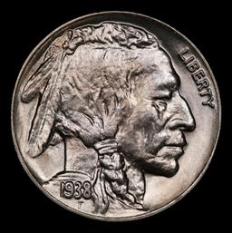 1938-d/d Buffalo Nickel Near Top Pop 5c ms67+ SEGS