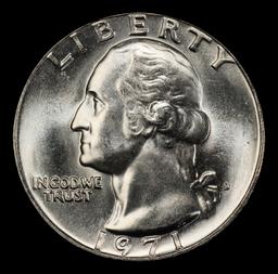 1971-d Washington Quarter Near Top Pop 25c ms67 SEGS
