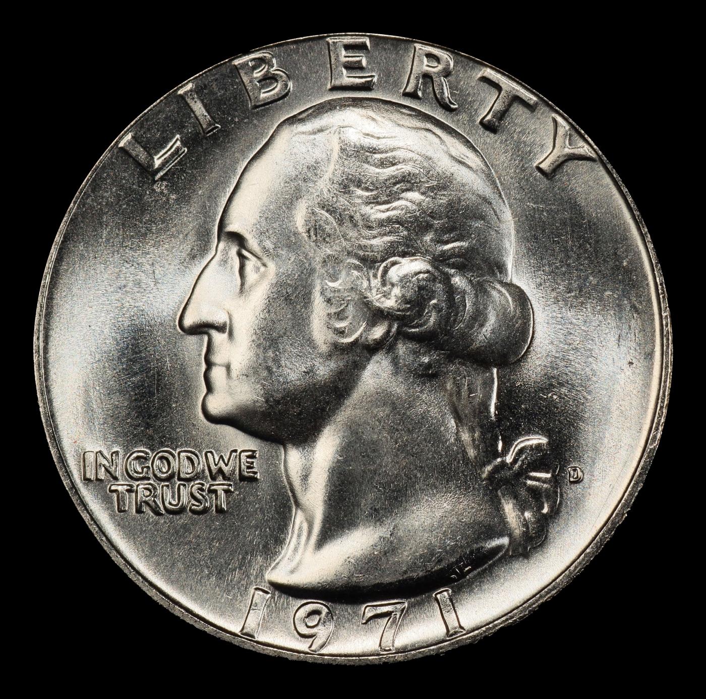 1971-d Washington Quarter Near Top Pop 25c ms67 SEGS