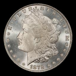 1878-p 7tf Morgan Dollar $1 Grades ms64+
