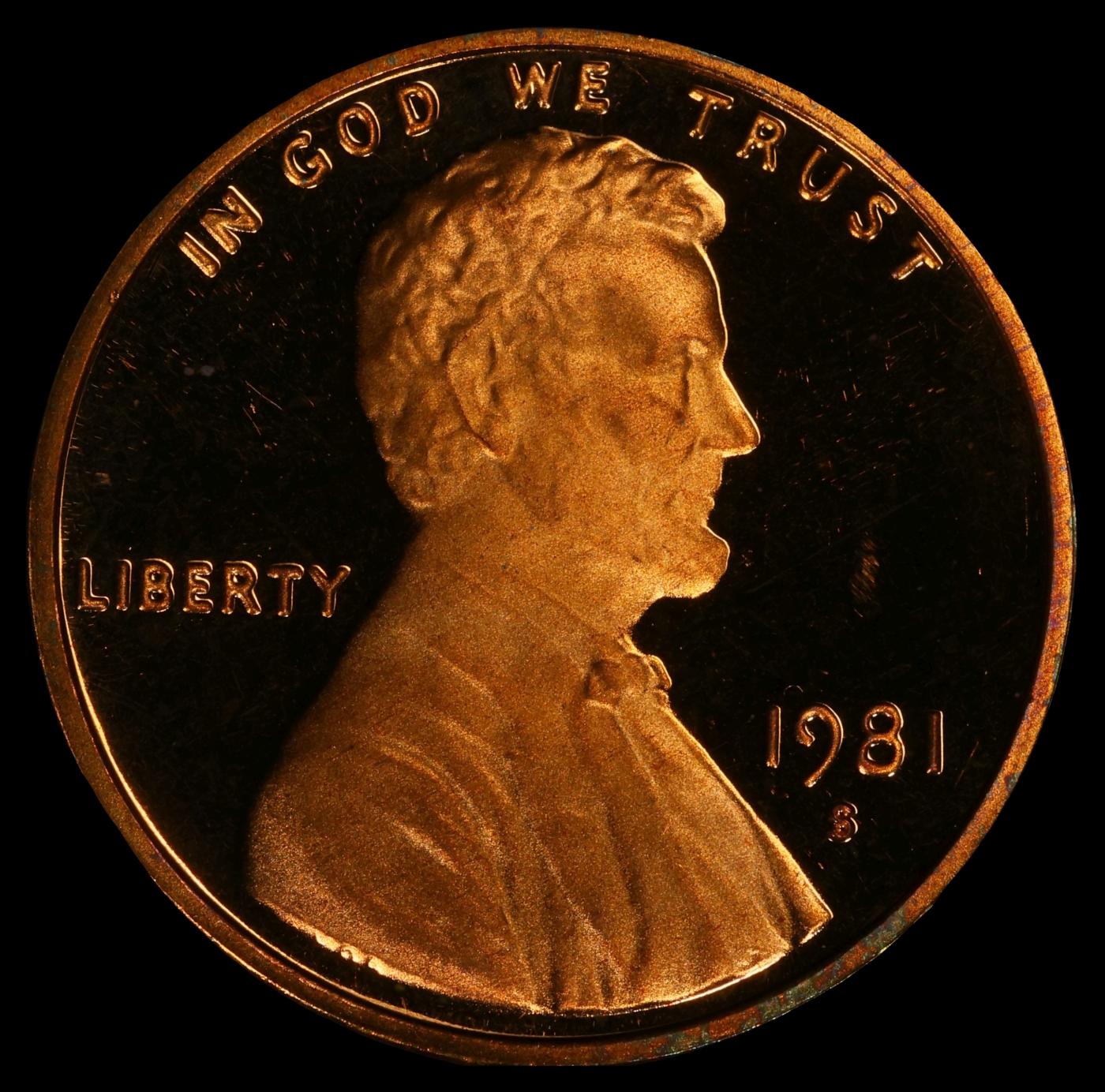 1981-s Ty 1 Proof Lincoln Cent 1c pr70 rd dcam SEGS
