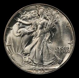 1935-d Walking Liberty Half Dollar 50c ms65 SEGS