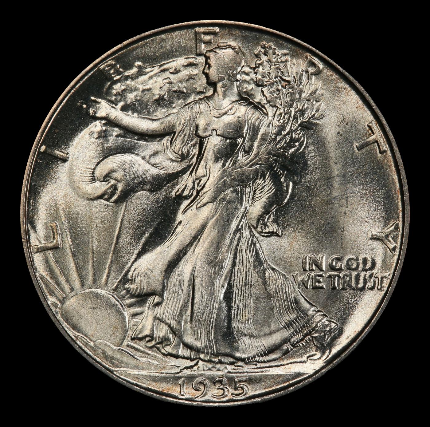 1935-d Walking Liberty Half Dollar 50c ms65 SEGS