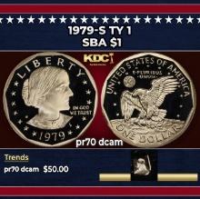 1979-s Ty 1 Proof Susan B. Anthony Dollar $1 pr70 dcam SEGS