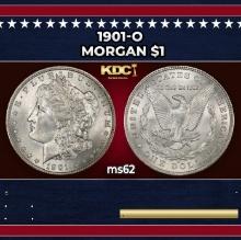 1901-o Morgan Dollar $1 Grades ms62
