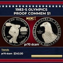 1983-s Olympics Proof Modern Commem Dollar $1 pr70 dcam SEGS