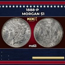 1888-p Morgan Dollar $1 Grades ms63