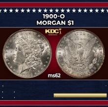1900-o Morgan Dollar $1 Grades ms62