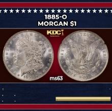 1885-o Morgan Dollar $1 Grades ms63