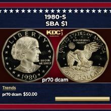 1980-s Proof Susan B. Anthony Dollar $1 pr70 dcam SEGS