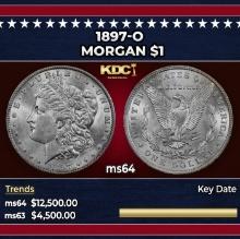 1897-o Morgan Dollar $1 ms64 USCG