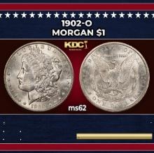 1902-o Morgan Dollar $1 Grades ms62