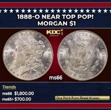 1888-o Morgan Dollar Near Top Pop! $1 ms66 SEGS