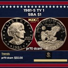 1981-s Ty 1 Proof Susan B. Anthony Dollar $1 pr70 dcam SEGS