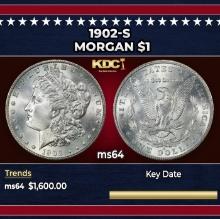 1902-s Morgan Dollar $1 ms64 SEGS