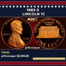 1982-s Proof Lincoln Cent 1c pr70 rd dcam SEGS