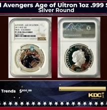 NGC NGC 2015 Marvel Thor Colorized Avengers Age of Uitron 1oz .999 Silver $2  Niue Commerative Coin
