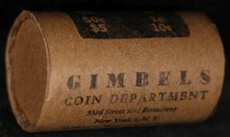 DO- 20 Morgan Silver Dollars Circ GIMBLES Roll RARE B