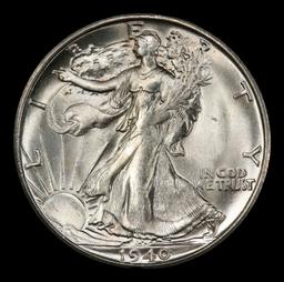 1940-s Walking Liberty Half Dollar Near Top Pop 50c ms67 SEGS