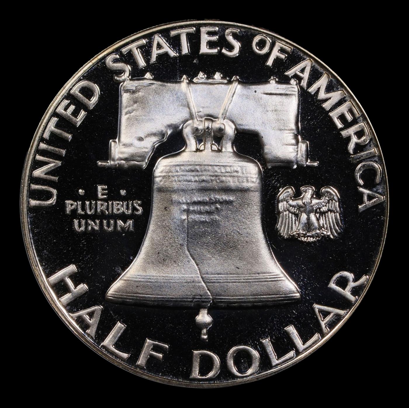 1957 Proof Franklin Half Dollar TOP POP! 50c pr69 DCAM SEGS
