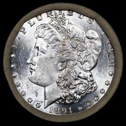 OR- Mixed Morgan/Peace SEARS UNC Dollar $1 Roll 10 1891/'P' Peace Ends