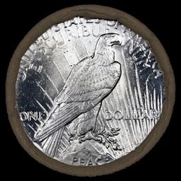 OR- Mixed Morgan/Peace SEARS UNC Dollar $1 Roll 10 1891/'P' Peace Ends