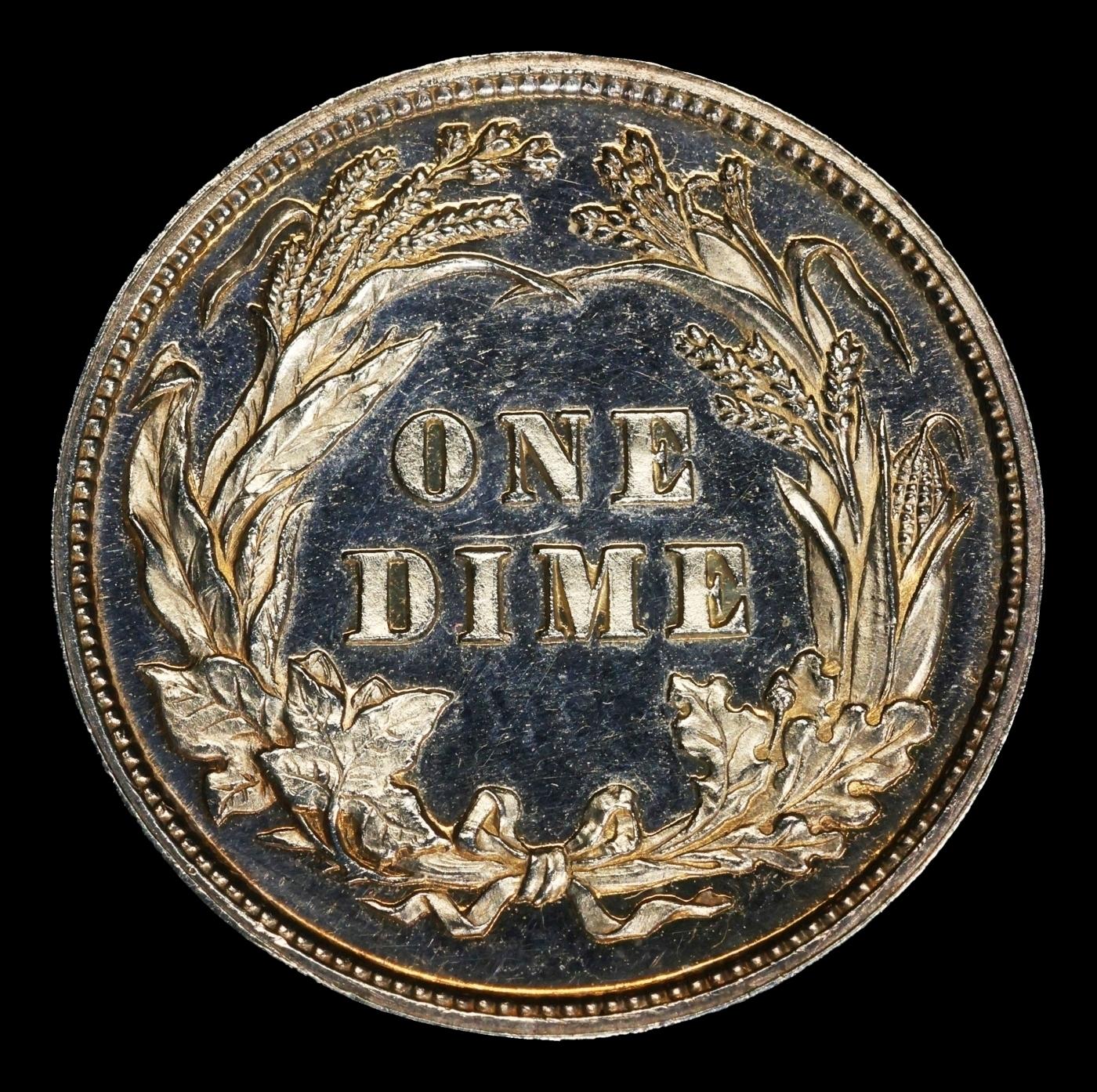 1899 Proof Barber Dime 10c pr65+ SEGS
