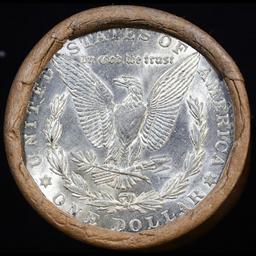 Full solid date 1921-p Uncirculated Morgan silver dollar roll, 20 coins