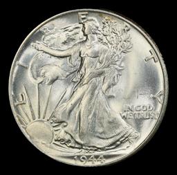 1944-p Walking Liberty Half Dollar Near Top Pop! 50c ms67+ SEGS
