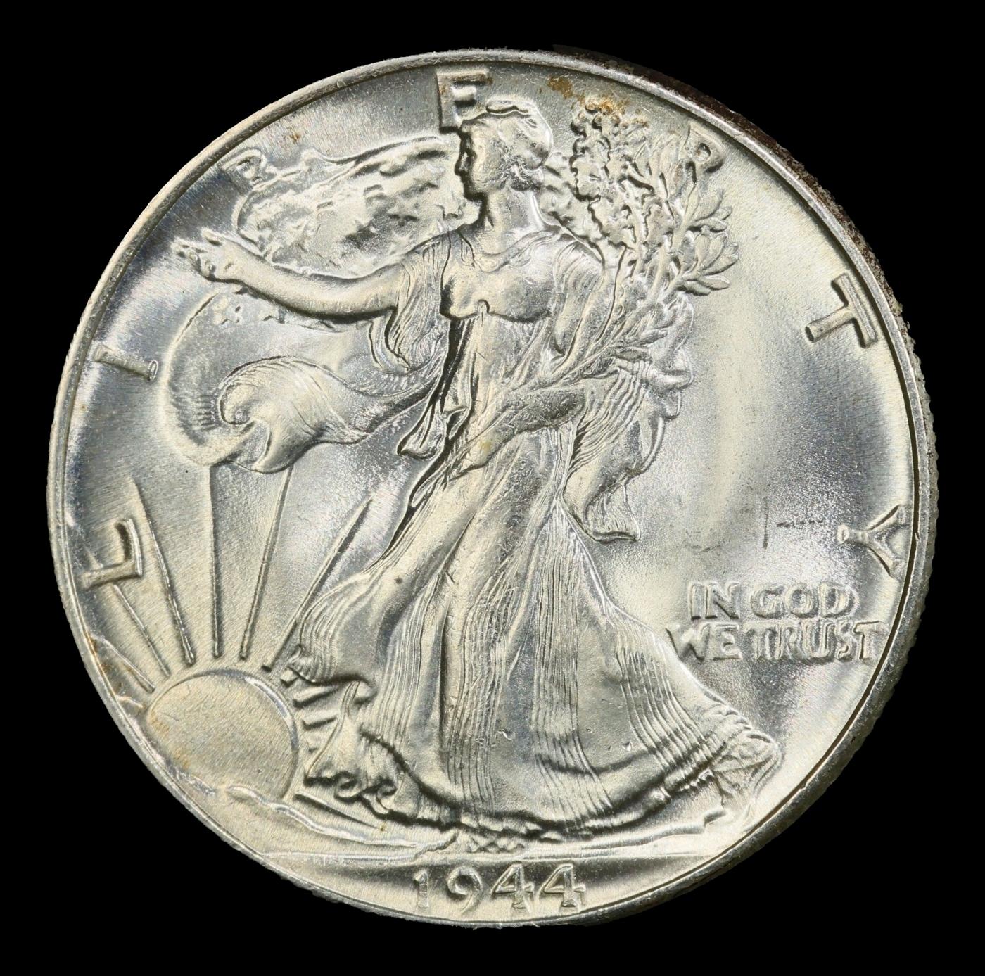 1944-p Walking Liberty Half Dollar Near Top Pop! 50c ms67+ SEGS
