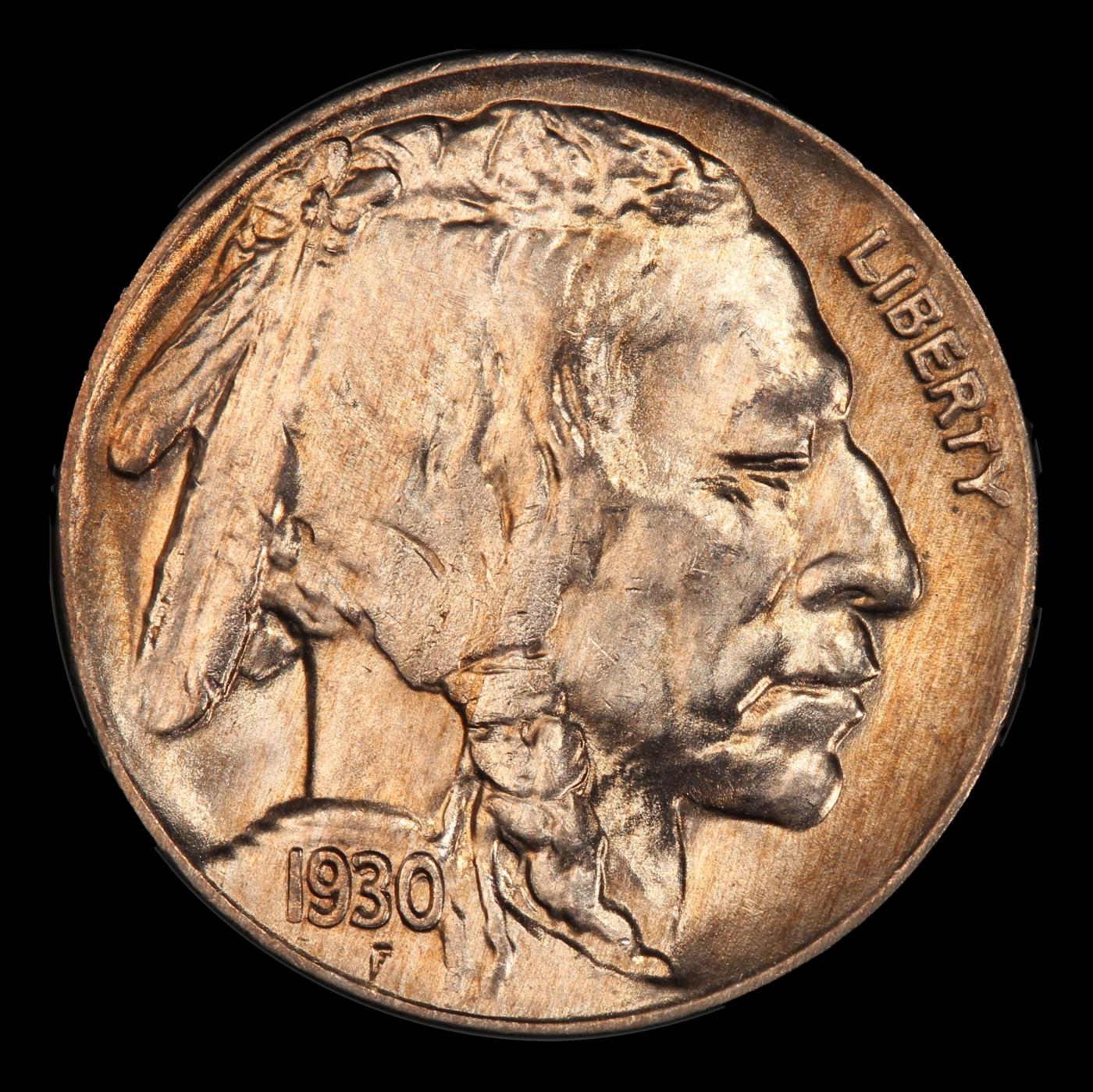 1930-p Buffalo Nickel Near Top Pop 5c ms66+ SEGS