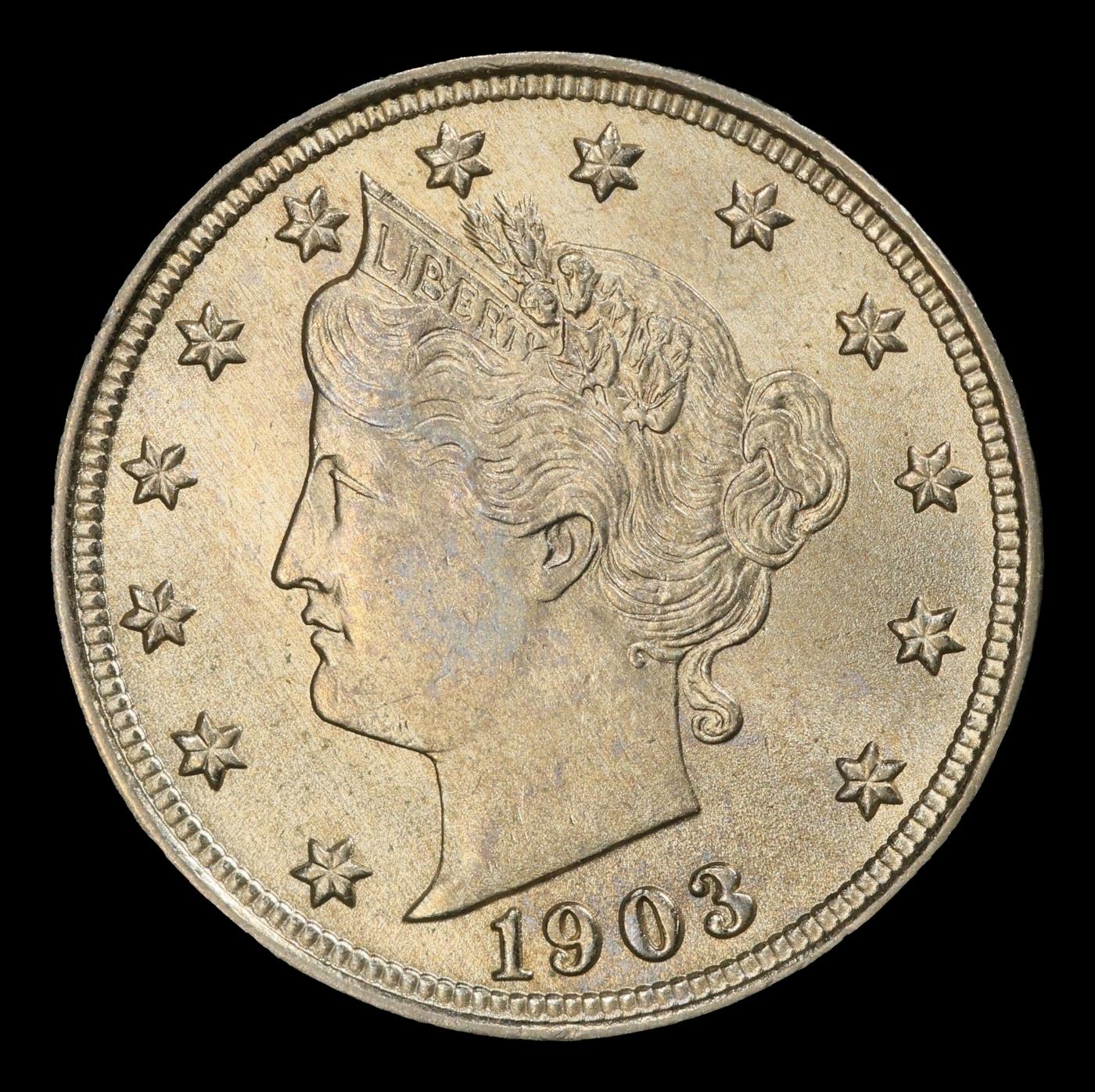 1903 Liberty Nickel TOP POP! 5c ms67+ SEGS