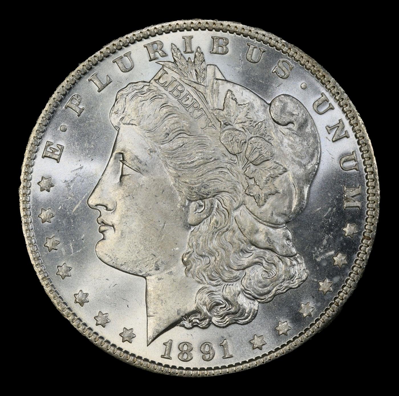 1891-p Morgan Dollar $1 ms65+ SEGS