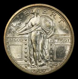 1917-d Ty I Standing Liberty Quarter 25c ms66+ fh SEGS