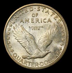 1917-d Ty I Standing Liberty Quarter 25c ms66+ fh SEGS