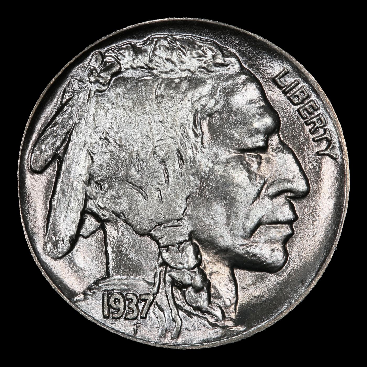 1937-p Buffalo Nickel Near Top Pop 5c ms67+ SEGS