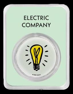 2024 Eletric Company Monopoly 1oz .999 Silver Round Colorized Samoa Round