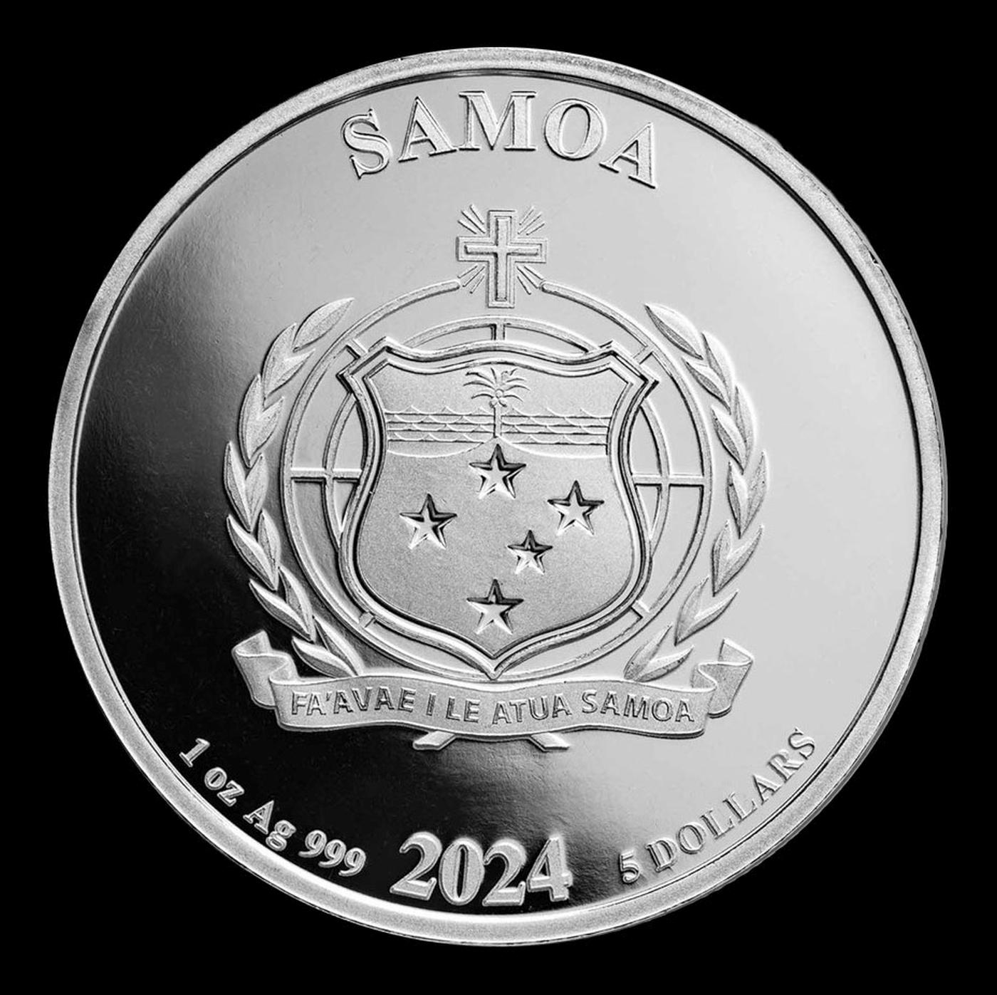 2024 Mr. Monopoly 1oz .999 Silver Round Samoa Round