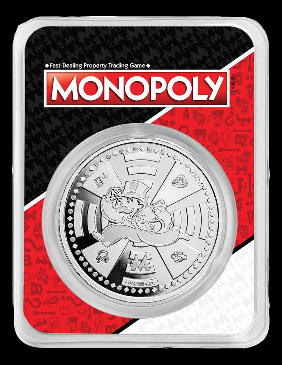 2024 Mr. Monopoly 1oz .999 Silver Round Samoa Round