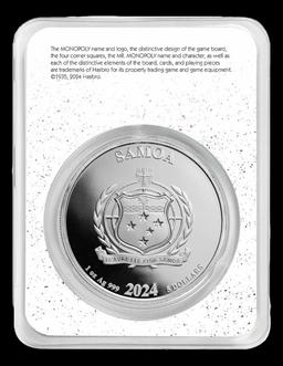 2024 Mr. Monopoly 1oz .999 Silver Round Samoa Round