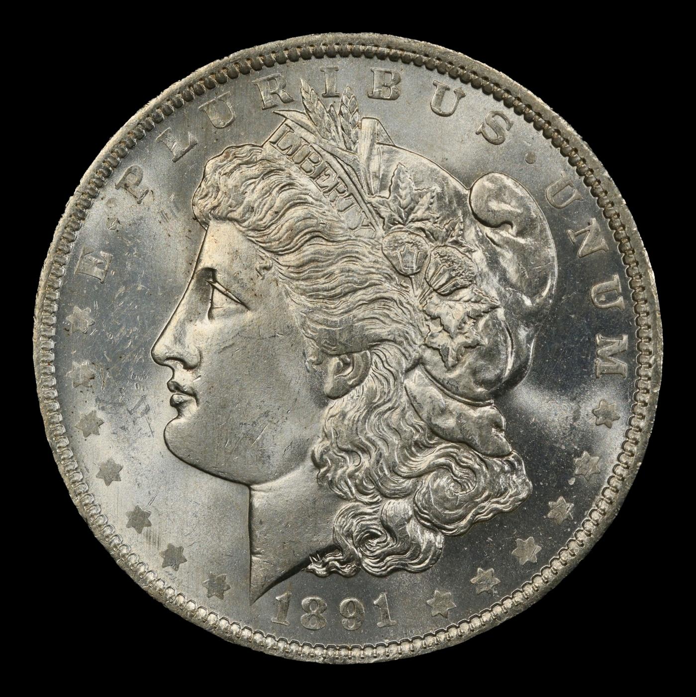 1891-o Morgan Dollar Near Top Pop! $1 ms65+ SEGS