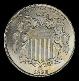 1882 Proof Shield Nickel TOP POP! 5c pr68+ SEGS