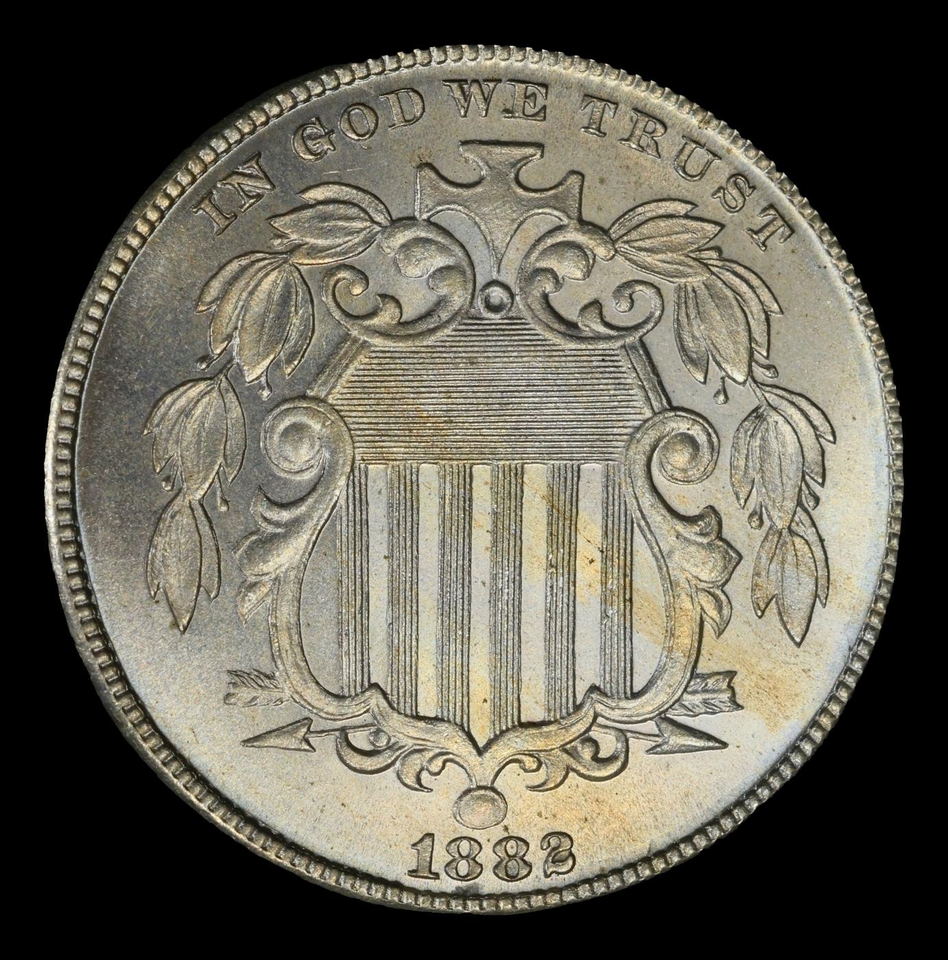 1882 Proof Shield Nickel TOP POP! 5c pr68+ SEGS