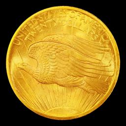 1907-p Gold St. Gaudens Double Eagle Near Top Pop $20 ms67 SEGS